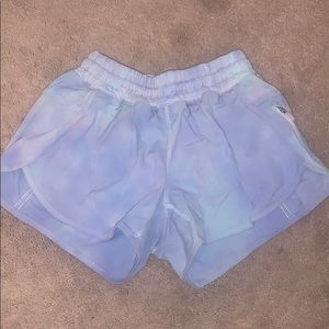 tye dye lulu lemon tracker shorts